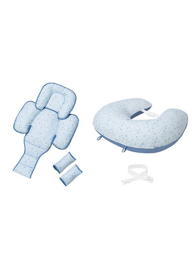 اشتري Clevacushion Nursing Pillow & Baby Nest  Blue Stars في الامارات