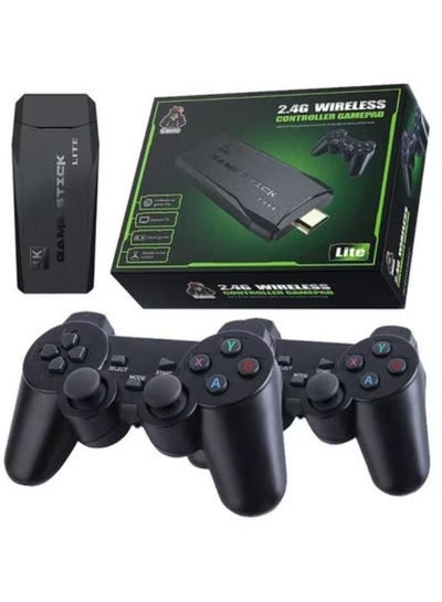 Buy Wireless Retro Game Console, Plug and Play Video Game Stick Built in 10000+ Games,9 Classic Emulators, 4K High Definition HDMI Output for TV with Dual 2.4G Wireless Controllers(64G) in UAE