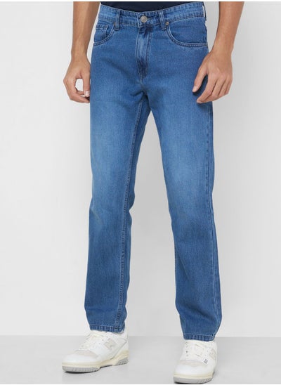 اشتري Mens Basic Baggy Jeans في الامارات