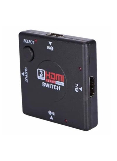 Buy 4 Port HDMI Switch 4 in 1 out switcher box port splitter 1080P in UAE