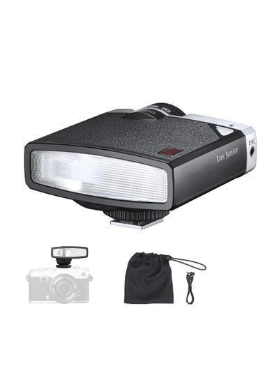 Buy Retro Camera Flash, 6000K±200K On-Camera Flash, 7 Levels Flash Power Retro Camera Speedlite, Support Auto & Manual Modes, Compatible with Canon Nikon Sony Fuji Olympus Hot-Shoe Cameras in UAE