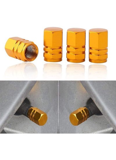 اشتري 4 Pieces Universal Fit Cars Trucks Motorcycles SUV's Bikes Wheel Tyre Valves في الامارات