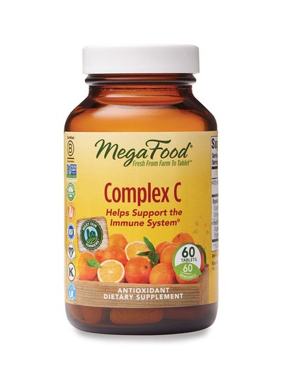 اشتري Complex C Supports A Healthy Immune System, Antioxidant Vitamin C Supplement, Gluten Free And Vegan - 60 Tablets في الامارات