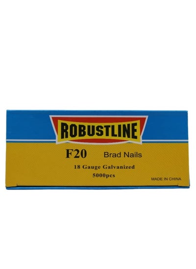 Buy F20 Brad Nails 18 Gauge Galvanized 5000 Pcs Per Box in UAE