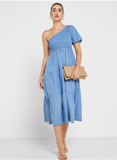 Buy Ruched One Shoulder Dress in UAE