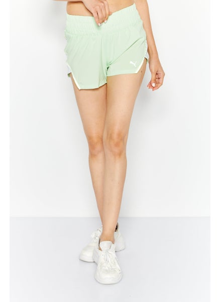 Buy Women Sportswear Fit 3 Inch Running Short, Lime Green in UAE