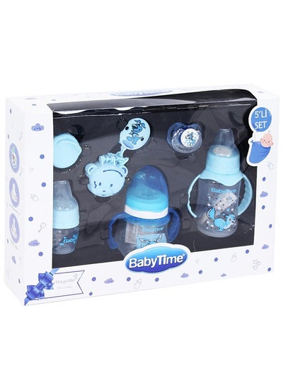 Buy Baby Time Baby Welcome Set Baby Bottles & Pacifier Set of 5 in Egypt