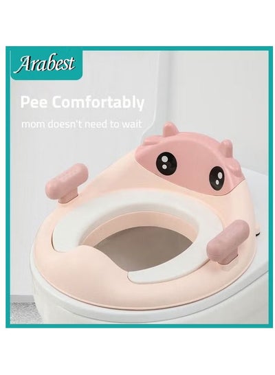 Buy Potty Training Seat for Boys Girls Kids Toddlers Baby Toilet Train Seats with Detachable Soft Cushion Sturdy Handle and Backrest in Saudi Arabia