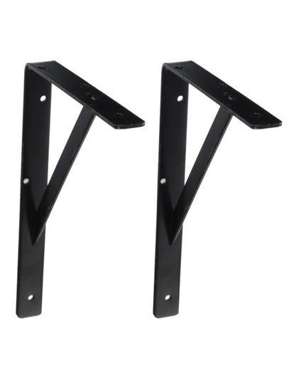 Buy Pack Of 2 Shelf Bracket Matt Black 11 Inch x 16 Inch Bt 039 in UAE