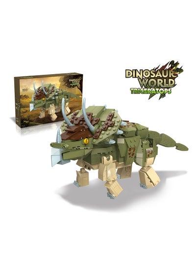 Buy Block Toy Dinosaurs World - Triceratops (410 Pcs) in Saudi Arabia