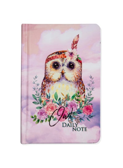 Buy Watercolor Animals A6 Printed Notebook Size 14*10 (Owl) in Egypt