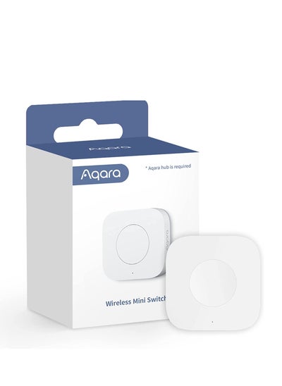 اشتري Aqara Wireless Mini Switch, Requires AQARA HUB, Zigbee Connection, Versatile 3-Way Control Button for Smart Home Devices, Compatible with Apple HomeKit, Works with IFTTT في الامارات