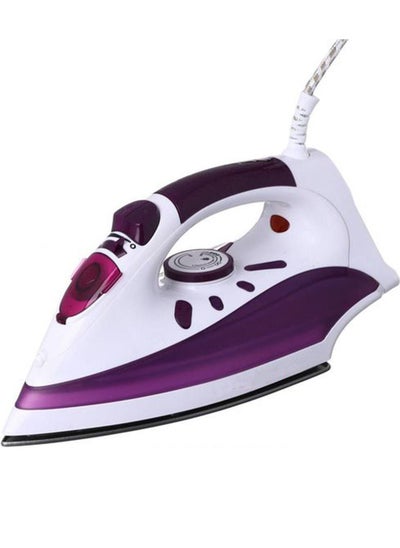 Buy Steam Iron With Ceramic Soleplate 2400W Purple RE-123 in Saudi Arabia