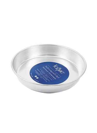 اشتري Aluminium Round Oven Tray 28 cm / 1 mm ,Silver ,Jordan في الامارات