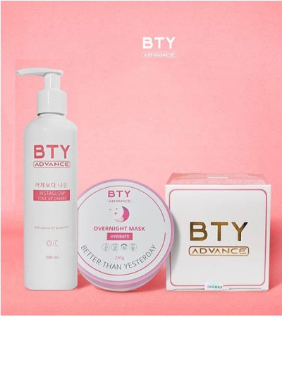 Buy Bty Group Advance Instaglow tone Up Cream 200ml and Advance Overnight Mask 250g in Saudi Arabia