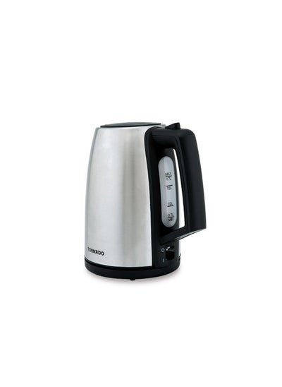 Buy TORNADO Stainless Steel Kettle 1.7 Liter 2200 Watt TKS-2217E in Egypt