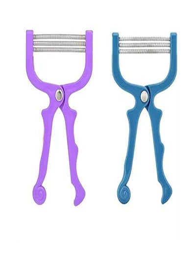 اشتري 2-Piece Facial Hair Removal Tools Beauty 3 Layer Spring Thread Depilator Cream في الامارات