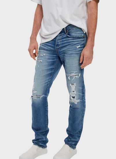 Buy Light Wash Slim Fit Jeans in Saudi Arabia