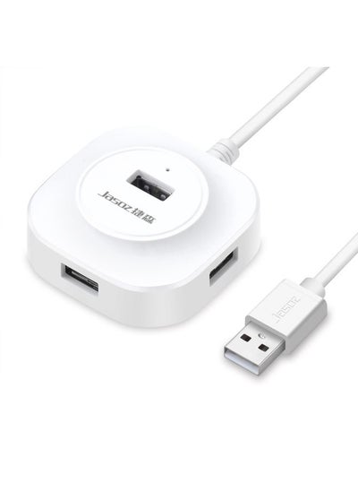 Buy Jasoz High-Speed USB2.0 4-Ports HUB 1 to 4 Docking HUB, Colour: White 0.3m in Saudi Arabia