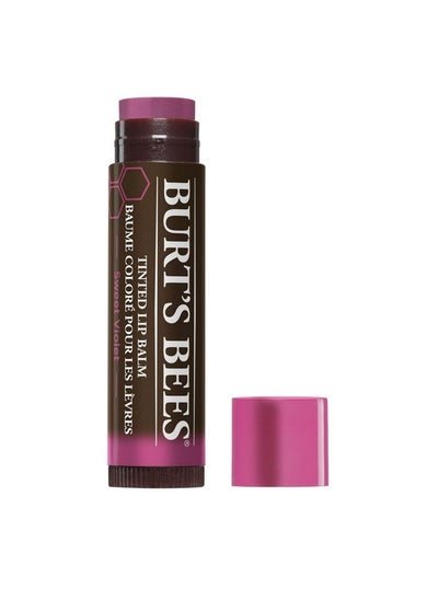 Buy Burt's Bees 100% Natural Tinted Lip Balm, Sweet Violet with Shea Butter & Botanical Waxes - 1 Tube in UAE