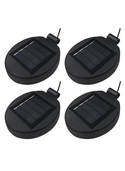 اشتري Solar Lantern Light Replacement Top,LED Solar Panel Lantern Lid Lights Replacement Part for Outdoor Flower DIY Solar Flower Lights Garden Patio Decor (4PCS) في الامارات