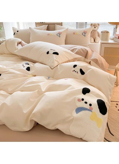 Buy Pochacco Anime Bedding Set 4 Piece 3D Cartoon Cute Printed Soft Microfiber Comforter Set with Zipper Closer Gifts for Kids Teenagers Adult in UAE