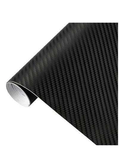 Buy Car Wrap Film Roll with Air-Release Technology, 3D Black Carbon Fiber Vinyl Wrap for DIY Use, Car Self Adhesive Sticker Auto Decal Exterior and Interior Wrapping Film 520 * 118inch in Saudi Arabia