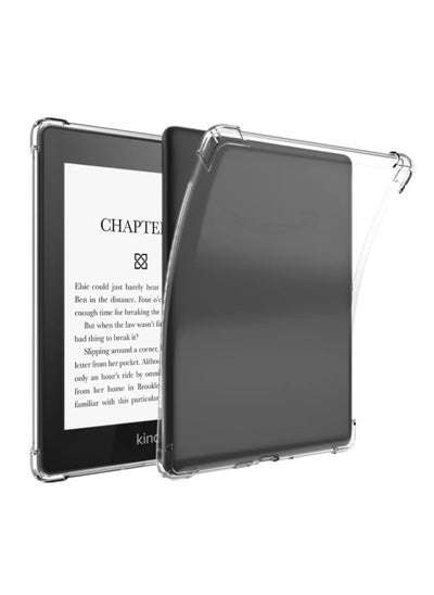 Buy Crystal Clear Case Cover for All-New Kindle Paperwhite (11th Generation-2021, 6.8 inch) or Kindle Paperwhite Signature Edition, Shockproof Thin Silicone Case (Transparent) in Egypt