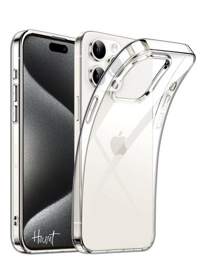 Buy iPhone 15 Pro Max Case Clear Ultra Slim Flexible TPU Scratch Resistant Soft Silicone Protective Case Cover for iPhone 15 Pro Max 6.7 inch in UAE