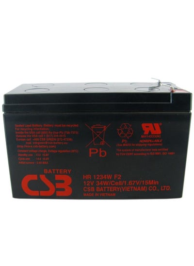 Buy Csb Hr1234W Lead Acid Battery, 12V, 34W in Egypt