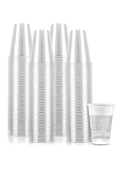 Buy 200 Pack of 12 oz Clear Disposable Plastic Cups for Cold Drinks in Saudi Arabia