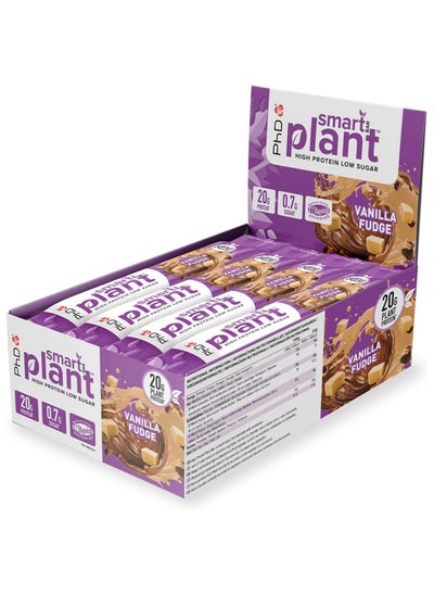 اشتري Smart Plant High Protein and Low Sugar, Vanilla Fudge Flavour, 64g, 12 Pack في الامارات