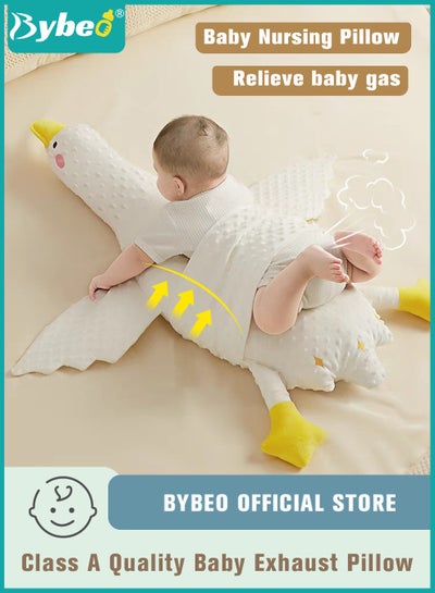 Buy Baby Exhaust Pillow, Breathable and Soft Toddler Nursery Pillows, Infant Soothing Doll, for Sleeping and Relief of Flatulence in the Shape of a Large White Goose in Saudi Arabia