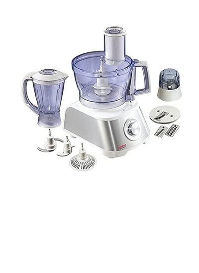 Buy 10-Piece Food Processor Set 1000W FP-1000SG White/Grey/Clear in Egypt