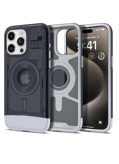 اشتري Spigen Classic AC1 MagFit for Apple iPhone 15 Pro Max case cover MagSafe compatible - Graphite في السعودية