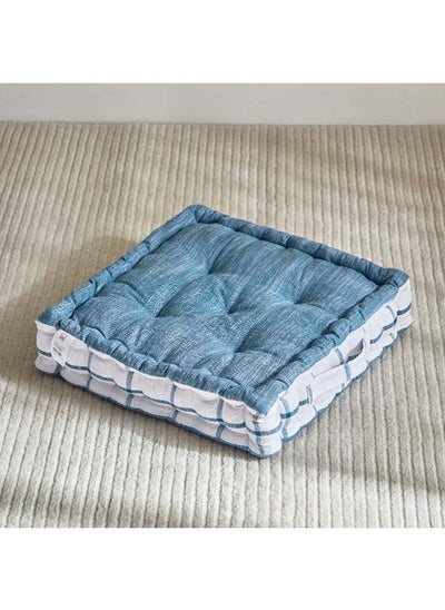 Buy Harley Azure Floor Cushion 40 x 40 cm in UAE