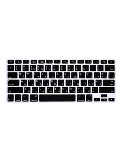 Buy Russian Language Keyboard Cover Compatible MacBook Pro 13  15  17  with or w/Out Retina Display Silicone Skin for iMac and MacBook Air 13 USA Version-Russian/English in UAE