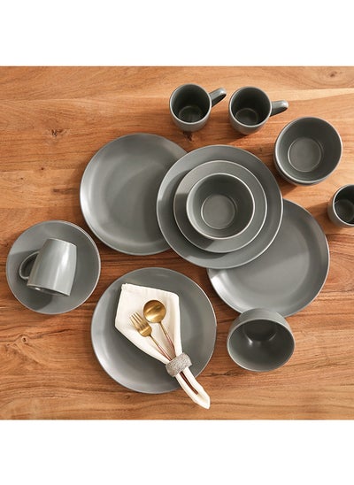 اشتري Shallow 16-Piece Dinner Set 26x2.7x26 cm في الامارات