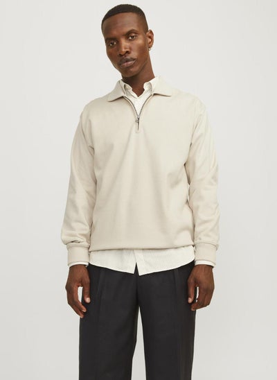 Buy Jprblumarc Half Zip Through Collar Sweatshirts in UAE