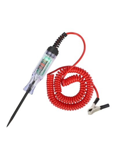 اشتري 3-48V Volt Meter Digital LCD Circuit Voltage Tester With 90 Inch Extended Spring Wire في السعودية