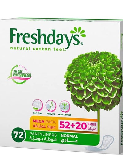 Buy Freshdays Pantyliners Normal 72 Pads in Egypt