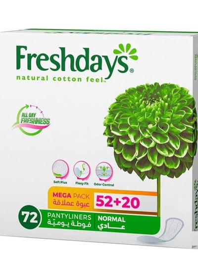 Buy Freshdays Pantyliners Normal 72 Pads in Egypt