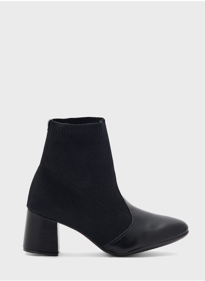 Buy Angela Mid Heel Ankle Boots in UAE