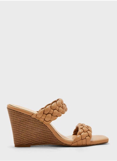 Buy Braided Strap  Wedge Sandal in UAE