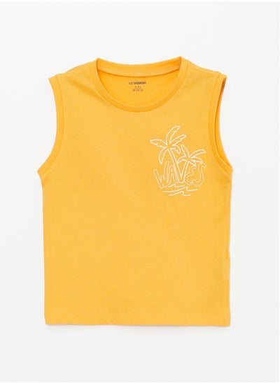 اشتري Crew Neck Sleeveless Printed Baby Boy Undershirt في مصر