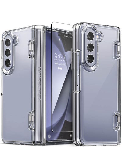 اشتري Simpli Fit Samsung Galaxy Z Fold 5 Case Cover With Hinge Protection And Front Screen Protector - Crystal Clear في الامارات