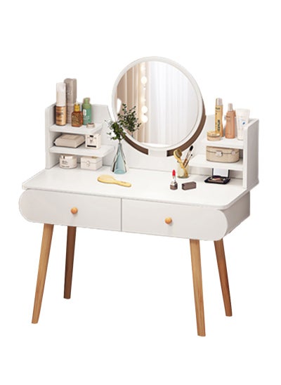 Buy Sharpdo Multi-tier Dresser With Drawer And Mirror For Bedroom 80x40x120cm in UAE