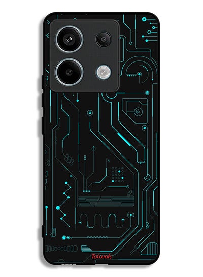 Buy Xiaomi Redmi Note 13 Pro Protective Case Cover Digital Art Circuits Minimalism Multiple Display in Saudi Arabia