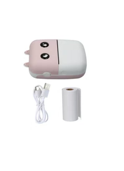 Buy Wireless Pocket Printer With Printing Paper Roll And Charging Cable in UAE