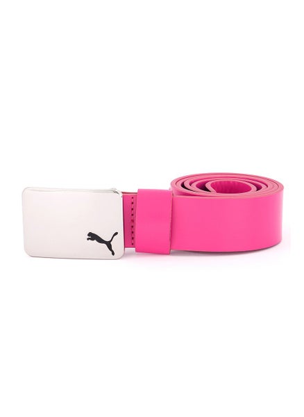 Buy Women Colorblocked Fitted Belt, Fuchsia and Black in Saudi Arabia